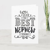 Beste Nephew in de wereld Kaart (Voorkant)