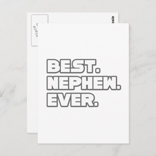 Beste Nephew ooit Briefkaart (Voorkant / Achterkant)