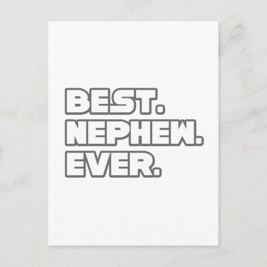 Beste Nephew ooit Briefkaart (Voorkant)