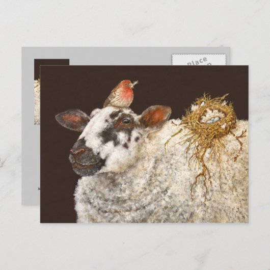 Beste nestbriefkaart briefkaart (Voorkant / Achterkant)