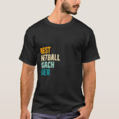 Beste netball Coach ooit T-shirt (Voorkant)