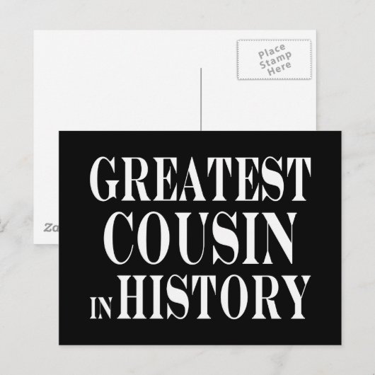 Beste neven Grootste neef in de geschiedenis Briefkaart (Voorkant / Achterkant)