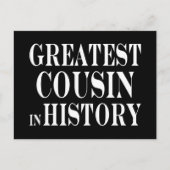 Beste neven Grootste neef in de geschiedenis Briefkaart (Voorkant)