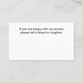 Beste New House Painter Visitekaartjes (Achterkant)