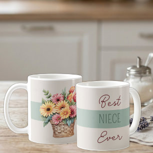 Beste nicht ooit gerbera bloemen groen koffiemok