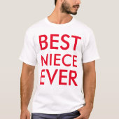 Beste nichtje ooit modern Elegant minimalistisch T-shirt (Voorkant)