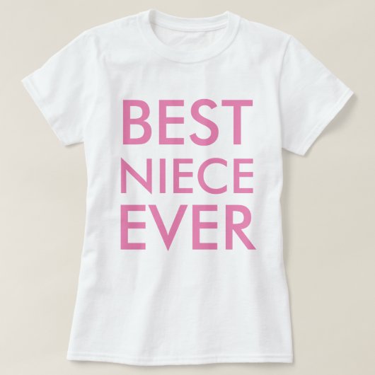 Beste nichtje ooit modern Elegant minimalistisch T-shirt (Design voorkant)