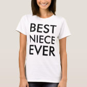 Beste nichtje ooit modern Elegant minimalistisch T-shirt (Voorkant)