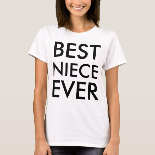 Beste nichtje ooit modern Elegant minimalistisch T-shirt (Voorkant)