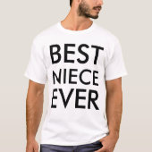 Beste nichtje ooit modern Elegant minimalistisch T-shirt (Voorkant)