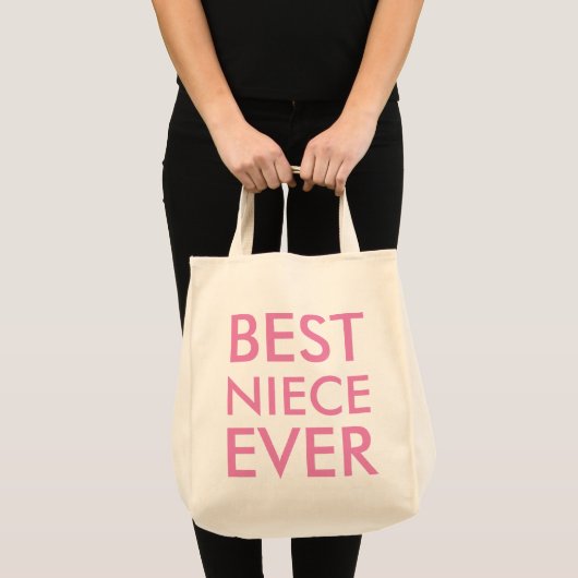 Beste nichtje ooit modern Elegant minimalistisch Tote Bag (Voorkant (product))