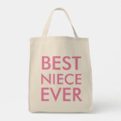 Beste nichtje ooit modern Elegant minimalistisch Tote Bag (Achterkant)