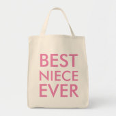 Beste nichtje ooit modern Elegant minimalistisch Tote Bag (Voorkant)