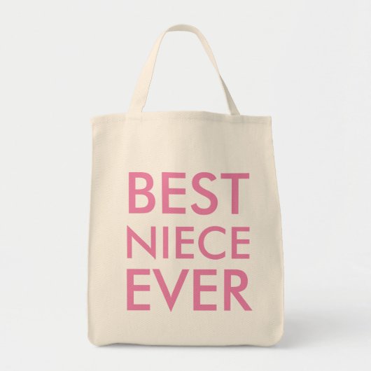 Beste nichtje ooit modern Elegant minimalistisch Tote Bag (Voorkant)
