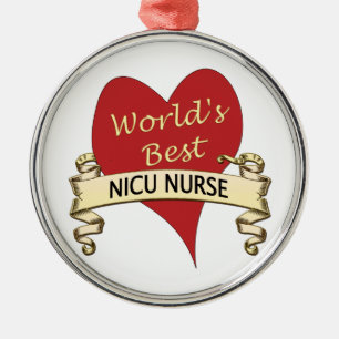 Beste NICU-verpleegster ter wereld Metalen Ornament