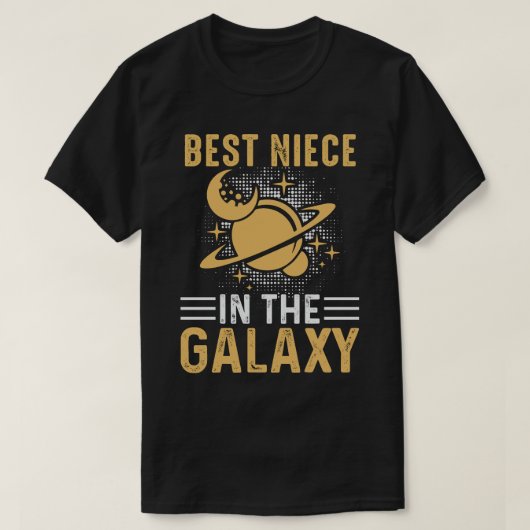 BESTE NIECE in de melkweg T-shirt (Design voorkant)