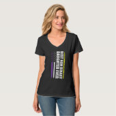 Beste niet-binaire dochter ooit Nonbinary vlag Pri T-shirt (Voorkant volledig)
