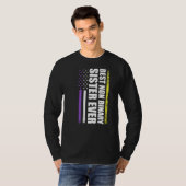Beste niet-binaire zuster ooit Nonbinary Flag Prid T-shirt (Voorkant volledig)