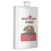 Beste niet porren het Beer - Californië Flask Flacon (Rechts)