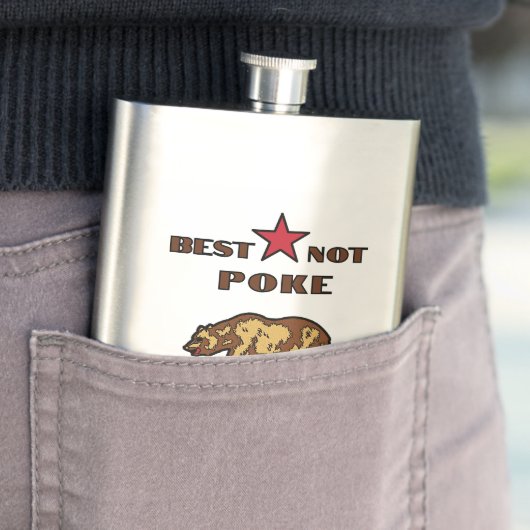 Beste niet porren het Beer - Californië Flask Flacon (Voorbeeld)