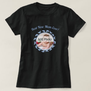 Beste Nieuwe Moeder Familie Foto babyjongen T-shirt