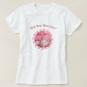 Beste nieuwe moeder/moeder familie Foto baby Girl  T-shirt