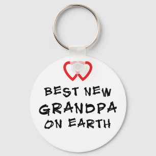 Beste nieuwe opa op aarde cadeau sleutelhanger