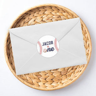 Beste Nieuwe Speler Honkbal 1e Verjaardag Ronde Sticker