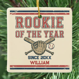 Beste Nieuwe Speler Honkbal Keramisch Ornament