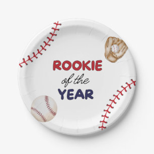 Beste Nieuwe Speler Honkbal Ontwerp Verjaardagsfee Papieren Bordje