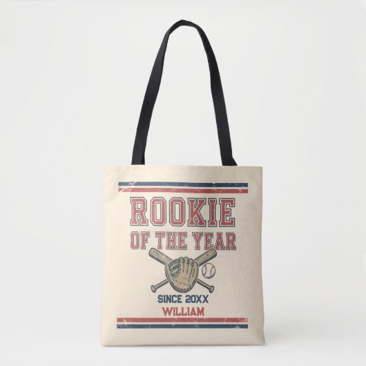 Beste Nieuwe Speler Honkbal Tote Bag (Voorkant)