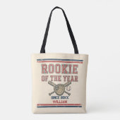 Beste Nieuwe Speler Honkbal Tote Bag (Achterkant)