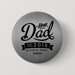 Beste nieuwe vader 2015 ronde button 5,7 cm