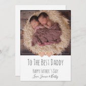 Beste nieuwe vader vaders dag feestdagenkaart (Voorkant / Achterkant)