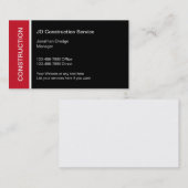 Beste nieuwe Visitekaartjes voor de bouw (Voorkant / Achterkant)