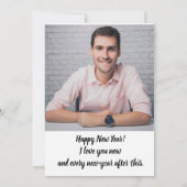 BESTE NIEUWJAAR WENSEN Gouden Vakantie kaart (Achterkant)