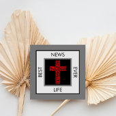 Beste nieuws ooit John 3:16 Gospel Tract Vierkante Visitekaartje