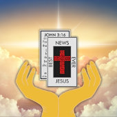 Beste nieuws ooit John 3:16 Gospel Tract Visitekaartje