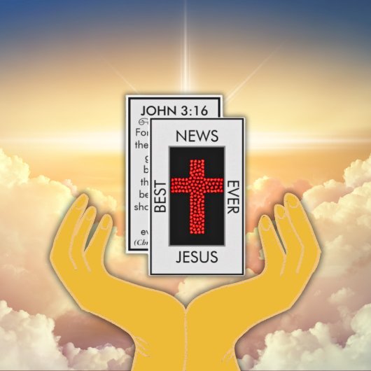 Beste nieuws ooit John 3:16 Gospel Tract Visitekaartje
