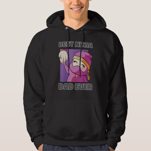 Beste Ninja papa Hoodie (Voorkant)