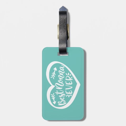 Beste Nonna Ever Bagagelabel (Achterkant verticaal)