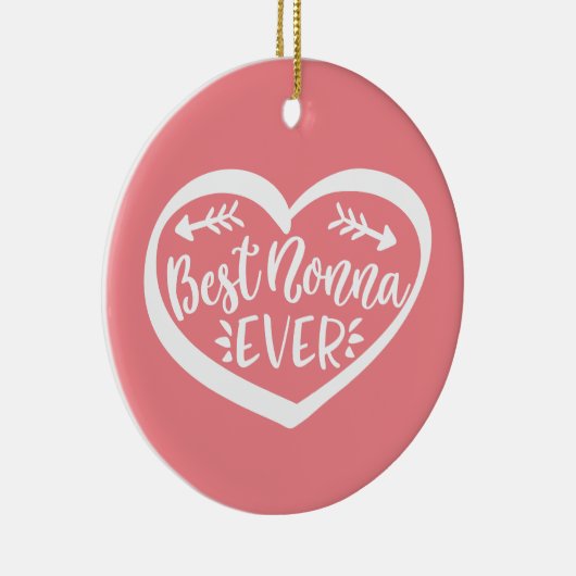 Beste Nonna Ever Keramisch Ornament (Rechts)