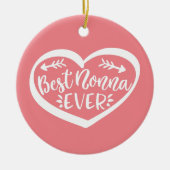 Beste Nonna Ever Keramisch Ornament (Voorkant)