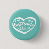 Beste Nonna Ever Ronde Button 3,2 Cm (Voorkant)