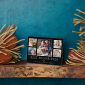 Beste Nonna Ooit 5-Foto Collage Keepsake Custom Fotoplaat (Zijkant)