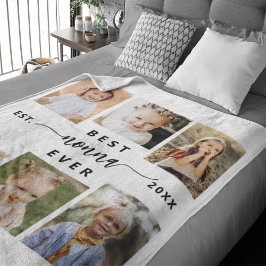 Beste Nonna Ooit - Kleinkinderen Fotocollage Fleece Deken