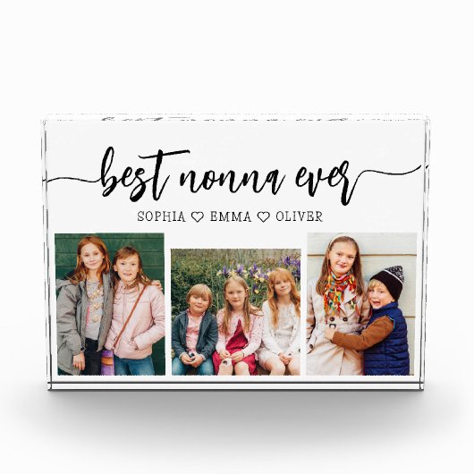 Beste Nonna Ooit - Kleinkinderen Fotocollage Fotoblokken (Voorkant)