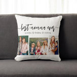 Beste Nonna Ooit - Kleinkinderen Fotocollage Kussen<br><div class="desc">Vier je Nonna met de beste Nonna Ever kleinkinderen Fotocollage Sierkussen. Deze gepersonaliseerde aandenken toont een prachtig gerangschikte collage van gekoesterde foto's, het vastleggen van speciale momenten met haar kleinkinderen. Gemaakt van hoogwaardige materialen, voegt het een stijlvolle en sentimentele touch toe aan elke ruimte, perfect om op een bed of...</div>