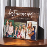 Beste Nonna ooit - Kleinkinderen Hout Fotocollage Fotoplaat<br><div class="desc">Vier de "Beste Nonna Ooit" met deze gepersonaliseerde Kleinkinderen Fotocollage Plaque. Dit hartverwarmende geschenk heeft een prachtig gerangschikte collage van gekoesterde foto's die speciale momenten vastleggen, aangevuld met een liefdevolle boodschap. Gemaakt van hoogwaardige materialen met een strakke afwerking, is het ideaal om thuis als een gekoesterde aandenken weer te geven....</div>