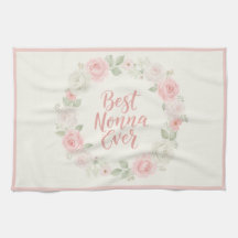 Beste Nonna Ooit Roze & Groene Bloemenkrans